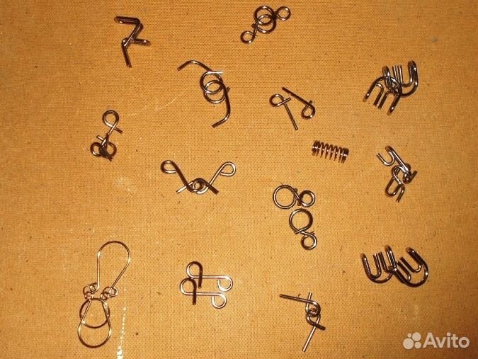 Головоломки металлические новые 13 штук