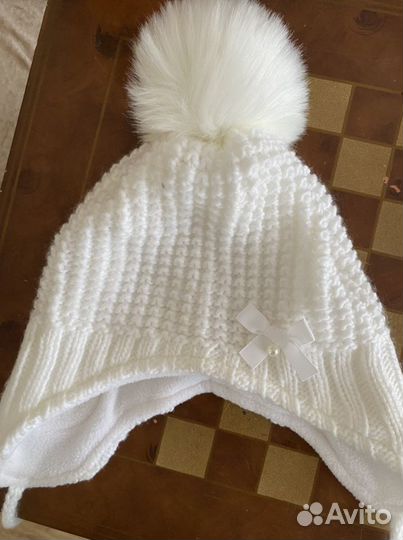 Шапочка для девочки зима