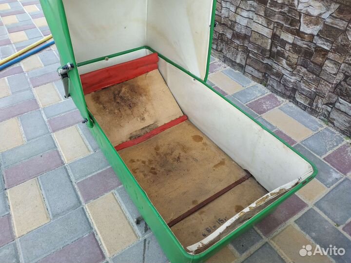 Коляска зеленая советская СССР