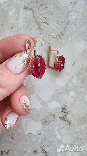 Золотые серьги СССР