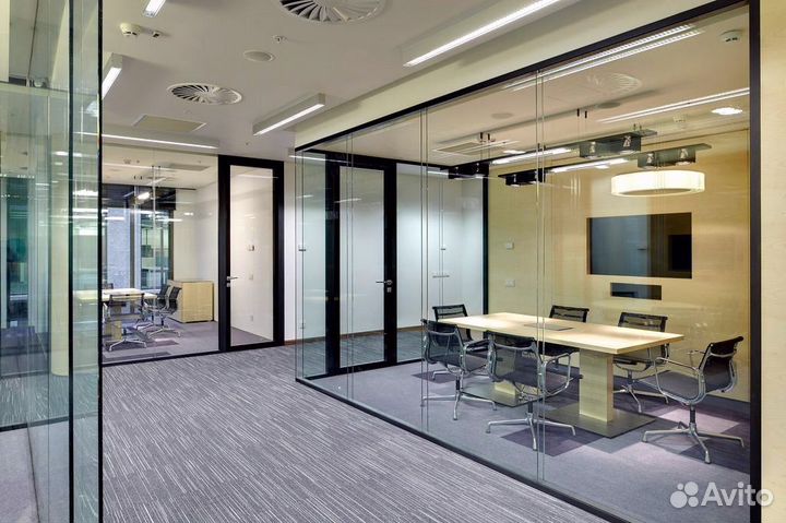 Офисные перегородки из стекла в Москве