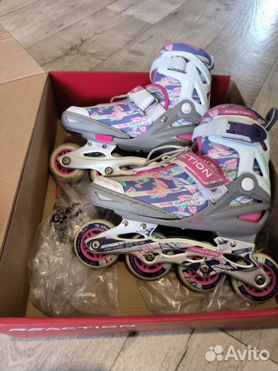 Ролики Reaction детские с набором защиты