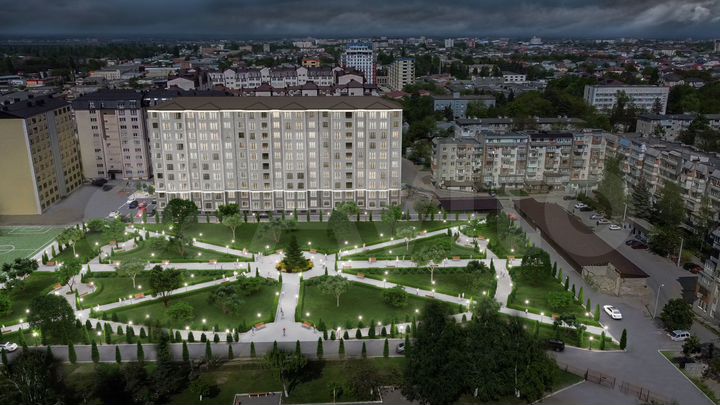 1-к. квартира, 54,2 м², 2/10 эт.