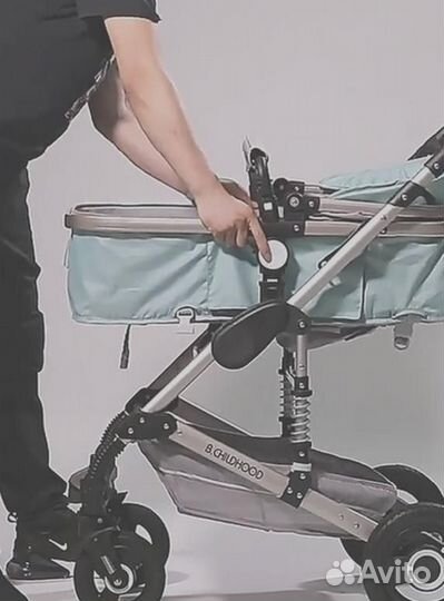 Детская коляска 3 в 1 с амортизацией