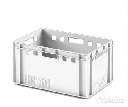 Красный пластиковый лоток Е3 600 х 400 х 300 мм