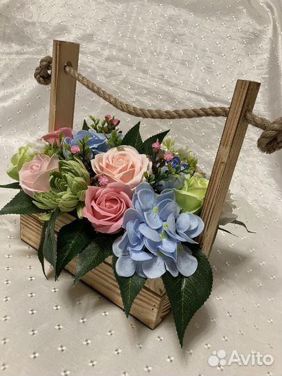 Букет из мыльных цветов