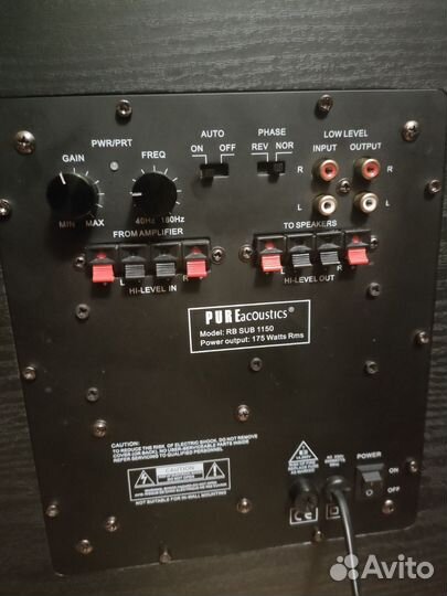 Сабвуфер Pure acoustic rb sub 1150 активный