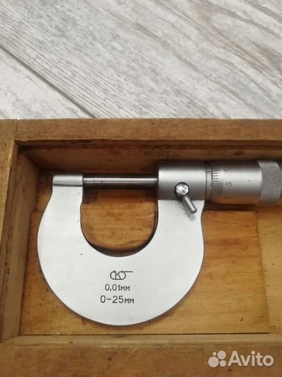 Микрометр 0-25 мм 0.01 мм СССР
