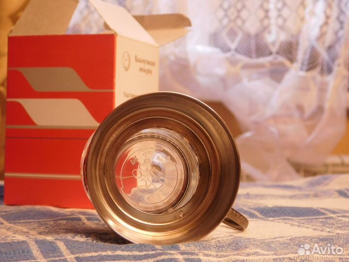 Стакан и подстаканник Кольчугинский мельхиор