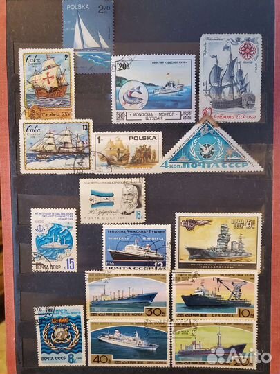 Марки корабли, поезда, машины, транспорт