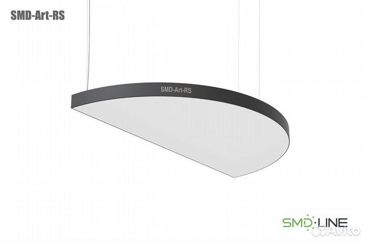 Светодиодная потолочная люстра в форме полукруга