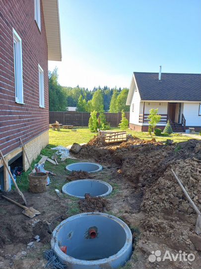 Септик под ключ из колец