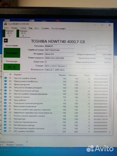 Жесткий диск 500gb, 1Tb, 1,5 Tb, 4Tb