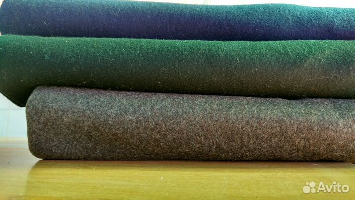 Отрез драпа темно-фиолетового цвета СССР