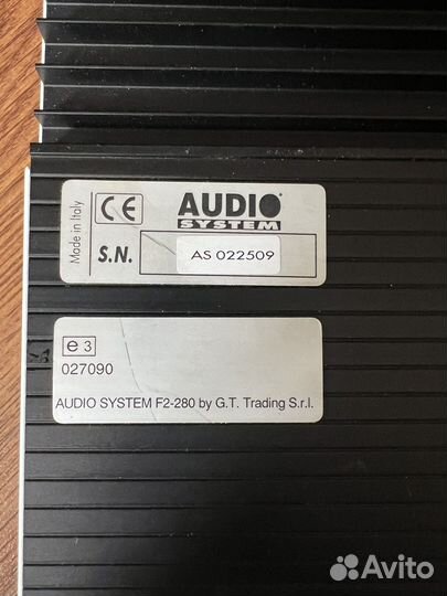 Усилител audio system f2-280