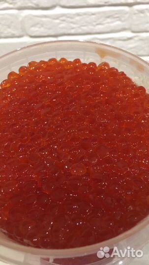 Красная икра горбуши и кеты