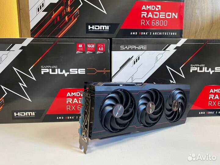 Видеокарта sapphire rx 6800 16GB Гарантия