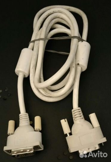 Кабель для монитора DVI-DVI, 1,5 метра,белый