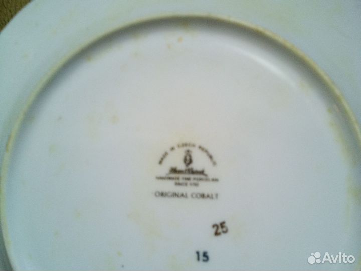 Тарелки кобальт