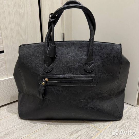 Большая сумка черного цвета Paolo Bags