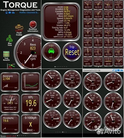 Автосканеры OBD2 ELM327 Bluetooth