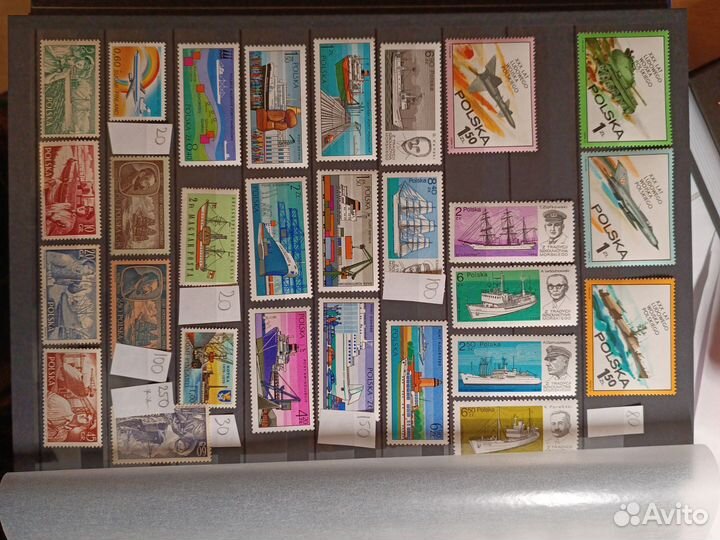 Марки корабли поезда и самолёты