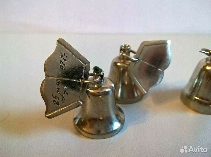 Одним лотом 3 винтажных редких колокольчика СССР