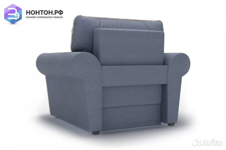 Кресло еврокнижка Прованс темно-серое