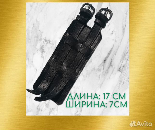 Кожаный браслет неформал панк рок