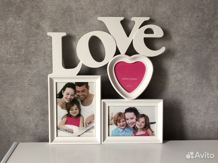 Рамка для фото белая