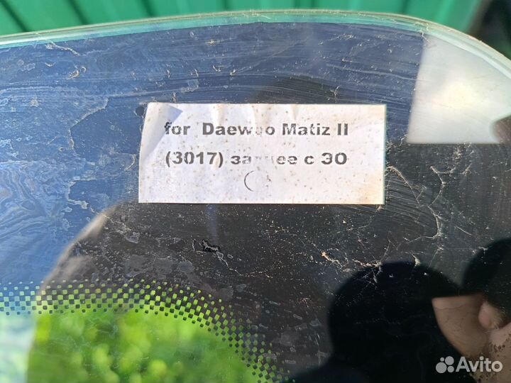 Заднее стекло daewoo matiz