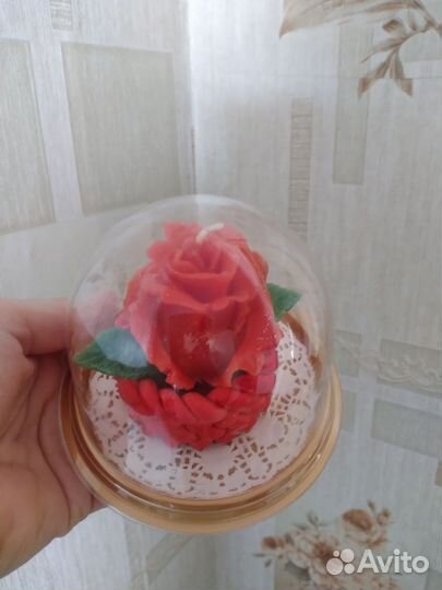 Восковые свечи розочки