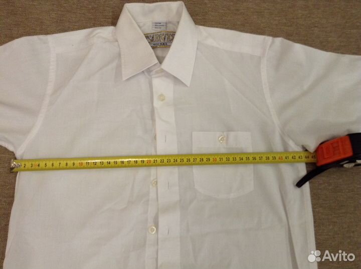 Белая рубашка 134-140