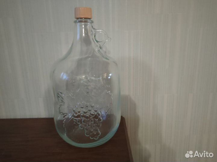 Бутыль стеклянная 5 литров 4 Штуки
