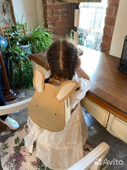 Рюкзак из натурального нубука Кролик