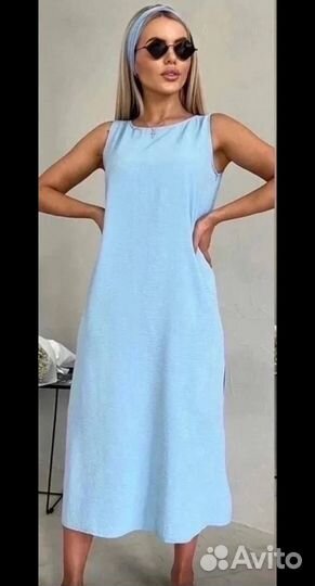 Платье льняное