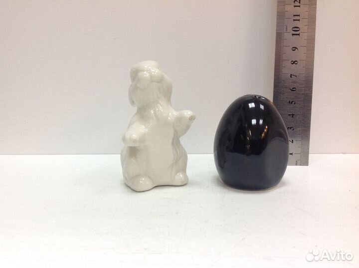 Солонка перечница фарфор заяц