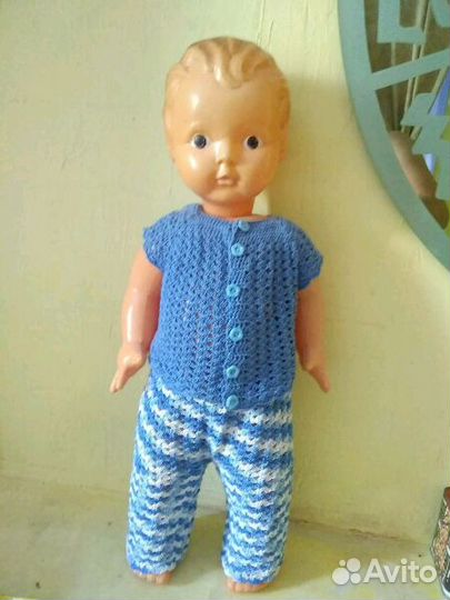 Кукла пупс СССР целлулоид 62 см