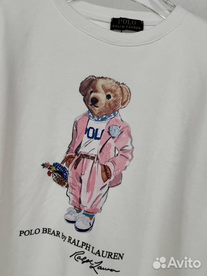 Polo ralf lauren свитшот мишка женский