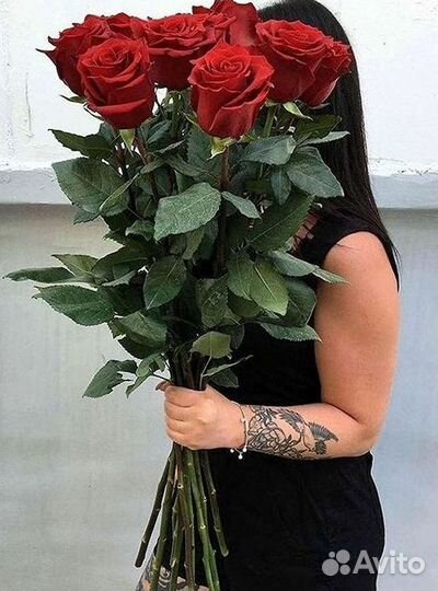 Высокие розы Букеты с доставкой