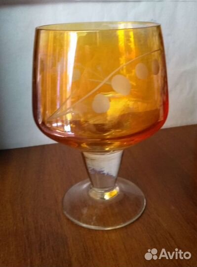 Бокалы цветное стекло СССР