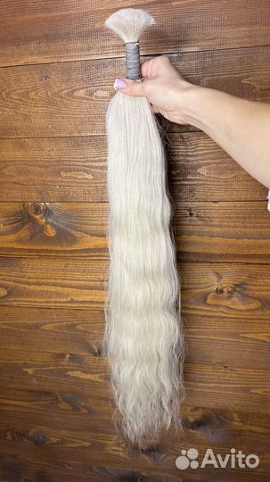Волосы для наращивания 75см блонд