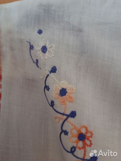 Платье для девочки СССР лен винтаж