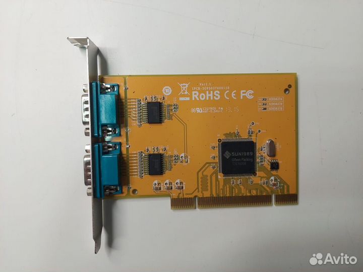 PCI 2 x COM контроллер
