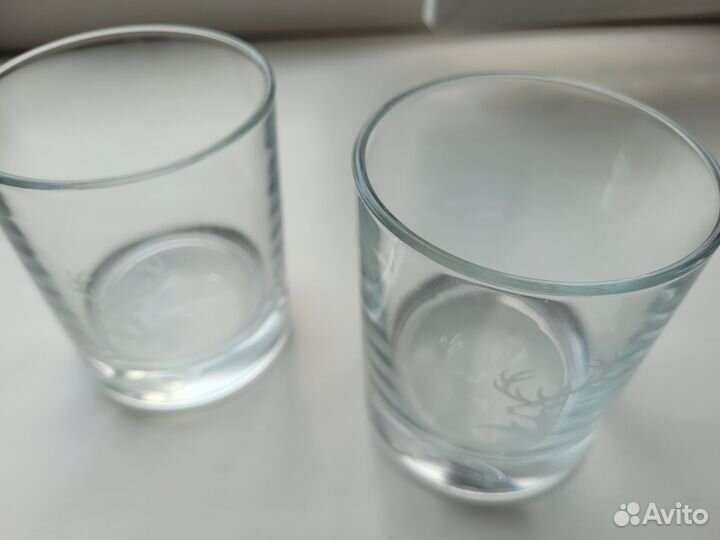 Стаканы бокалы для виски с головой оленя