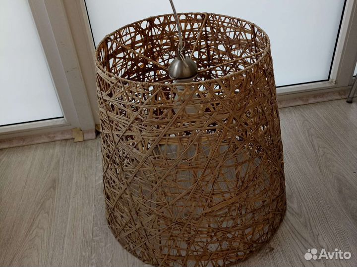 Абажур плетеный из лозы