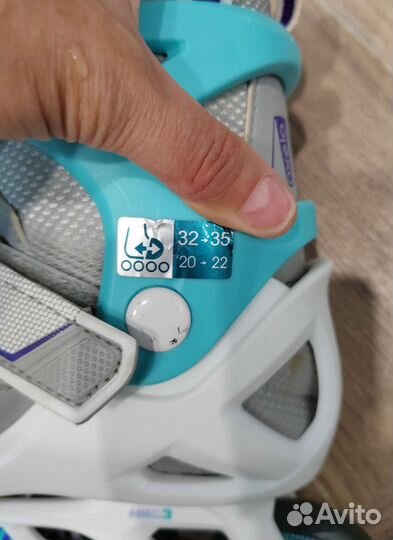 Ролики детские раздвижные 32-35 размер