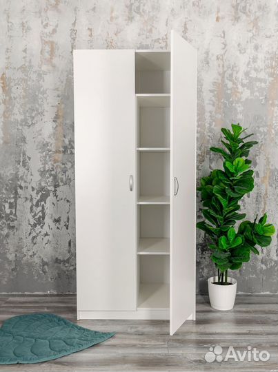 Шкаф белый Классик-2 распашной