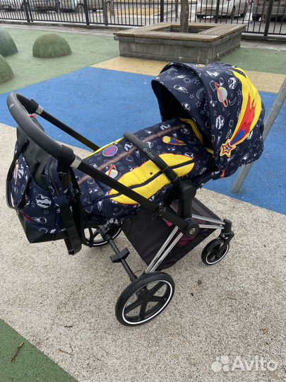 Cybex priam 3 в люксовой расцветке + допы