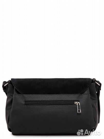 Черный кросс-боди S.Lavia замша, новая